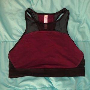 PINK Mesh Unlined Sports Bra